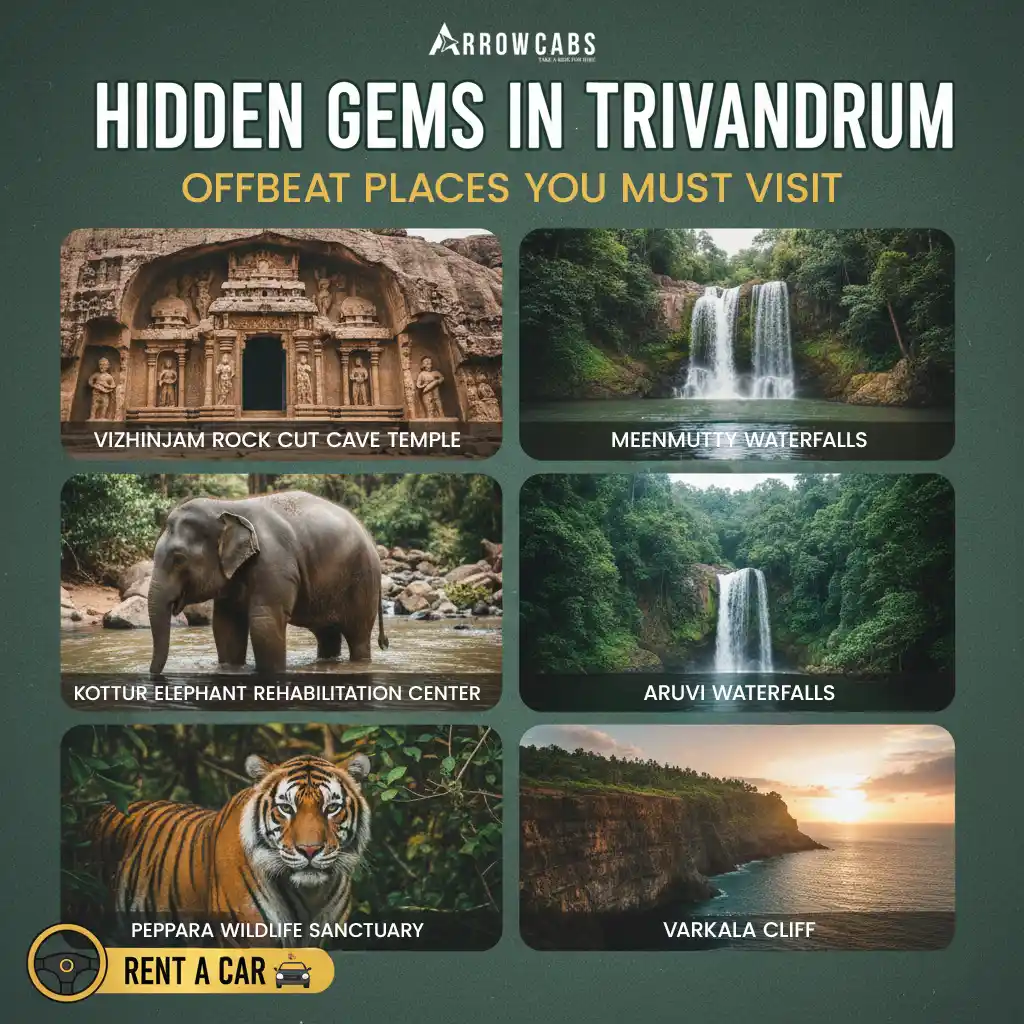 Hidden gems in Trivandrum Kerala – offbeat travel destinations near Thiruvananthapuram