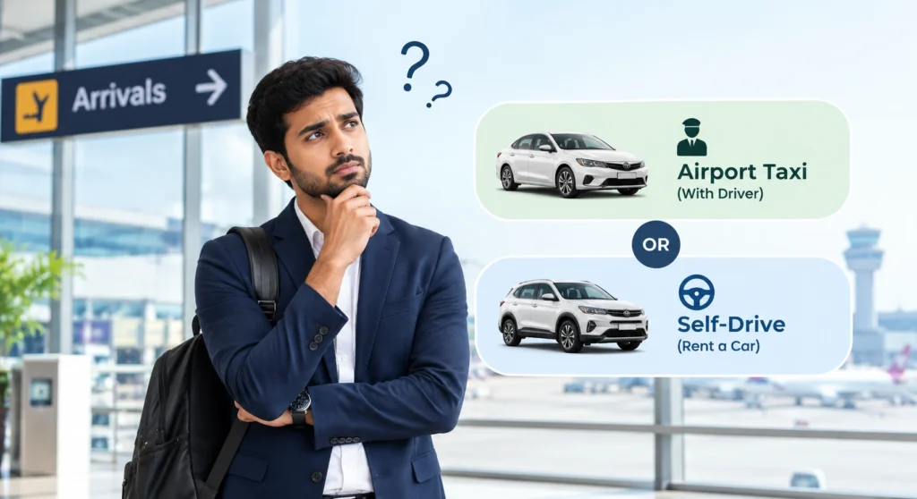 Airport taxi or self drive car rental